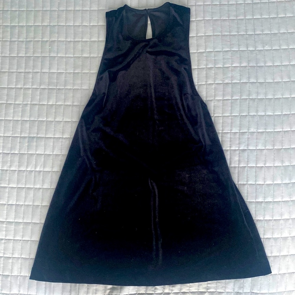 NWOT AMERICAN APPAREL Black Velvet Sexy Understated Party Cocktail Dress